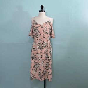 Cotton on Cold Shoulder Floral Skater Dress